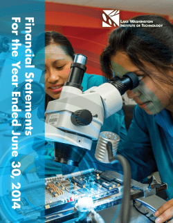 2013-2014 Financial Statements Report