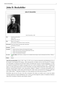 John D. Rockefeller