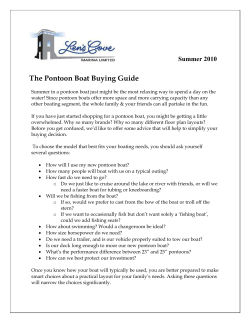 The Pontoon Boat Buying Guide