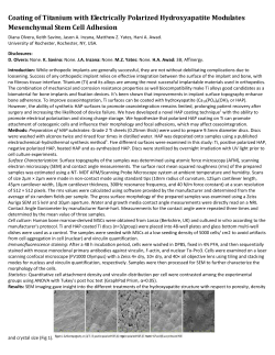 Coating of Titanium with Electrically Polarized Hydroxyapatite