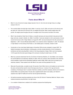 Facts about Mike VI - Louisiana State University