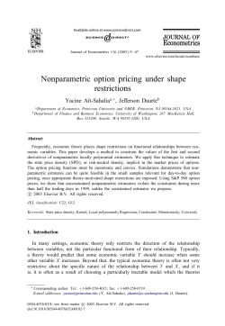 Nonparametric option pricing under shape restrictions