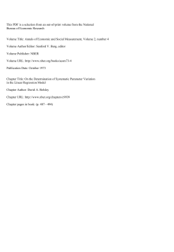 On The Determination of Systematic Parameter Variation in The