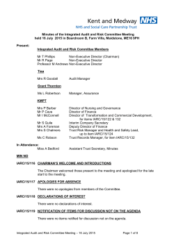 Kent and Medway NHS and Social Care Partnership Trust