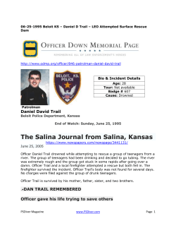 Daniel D Trail &ndash; LEO Attempted Surface Rescue Dam