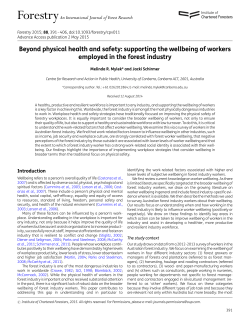 Beyond physical health and safety: supporting the wellbeing of