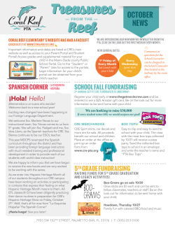 Newsletter - coral reef pta