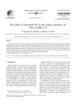 The effect of adsorbed CO on the surface chemistry of CH3 on Rh(1