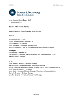 004 Minutes(redacted) Innovation Advisory Board Sept 16