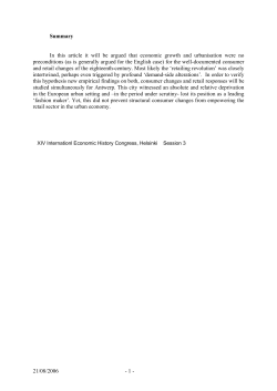 Consumer and retail `revolutions`: Perspectives from a declining