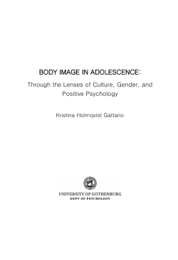 body image in adolescence