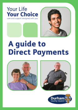 A guide to Direct Payments