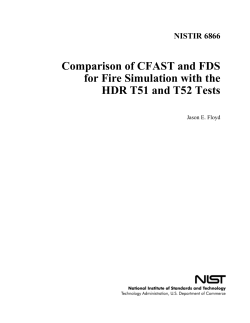 Comparison of CFAST and FDS for Fire Simulation