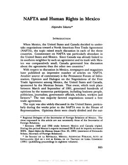 NAFTA and Human Rights in Mexico