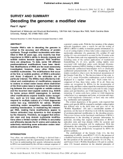 Decoding the genome: a modified view