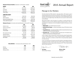 Annual Report - First Choice Credit Union