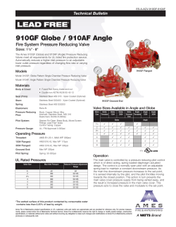 LEAD FREE* 910GF Globe / 910AF Angle