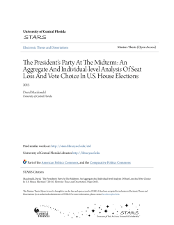 The President`s Party At The Midterm: An Aggregate And