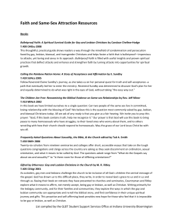 Faith and Same-Sex Attraction Resources