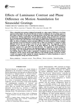Effects of Luminance Contrast and Phase