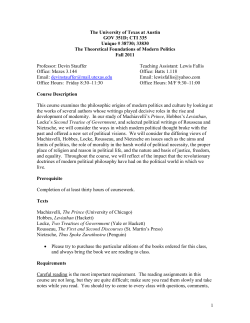 syllabus - UT College of Liberal Arts