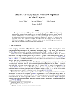 Efficient Maliciously Secure Two Party Computation for Mixed