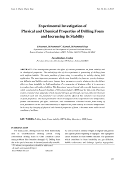 Experimental Investigation of Physical and Chemical Properties of