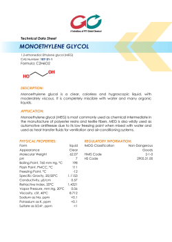 monoethylene glycol - PTT Global Chemical
