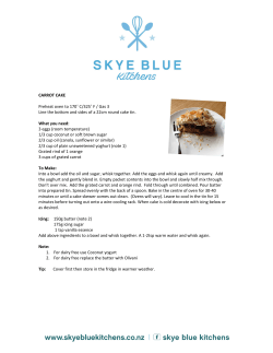 Carrot Cake pdf - Skye Blue Kitchens