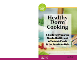 Healthy Dorm Cooking