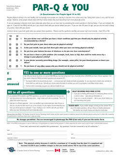 IPMBA MEDICAL CLEARANCE FORM