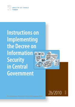 Instructions on Implementing the Decree on Information Security in