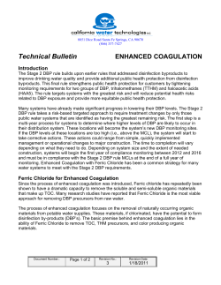 Ferric Chloride - Enhanced Coagulation