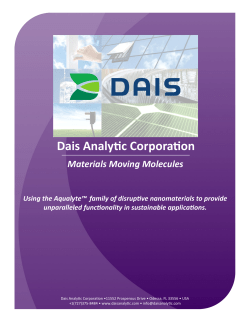Dais Analytic Corporation - ARPA