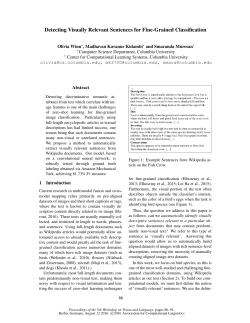 Detecting Visually Relevant Sentences for Fine