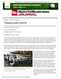 Tailgating goes extreme - Columbia Entrepreneurship