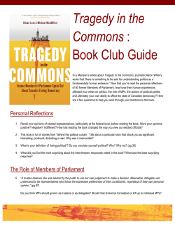 Tragedy in the Commons : Book Club Guide