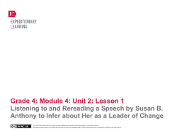 Grade 4: Module 4: Unit 2: Lesson 1