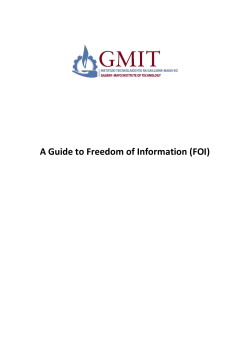 Read our Guide to FOI
