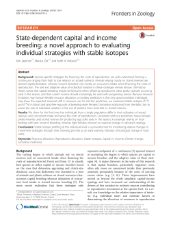 PDF - Frontiers in Zoology