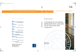 Constraints on sexual reproduction and seed set in Vaccinium and