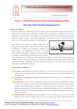 For Foundation Students - Institute of Cost Accountants of India