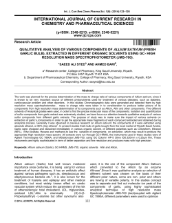 international journal of current research in chemistry and