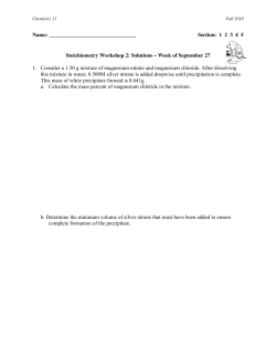 1 2 3 4 5 Stoichiometry Workshop 2