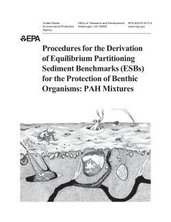 Procedures for the Derivation of Equilibrium Partitioning - CLU-IN