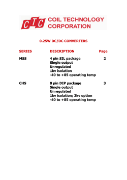 0.25W DC-DC converters