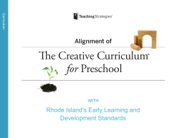 The Creative Curriculum&reg; for Preschool