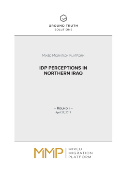 IDP PERCEPTIONS IN NORTHERN IRAQ