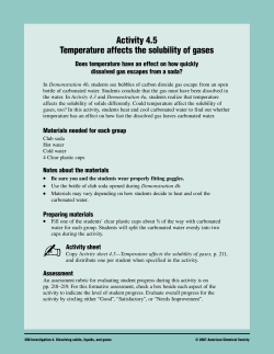 Activity 4.5 Temperature affects the solubility of