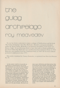 The Gulag Archipelago